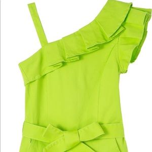 Habitual Girls lime green romper
